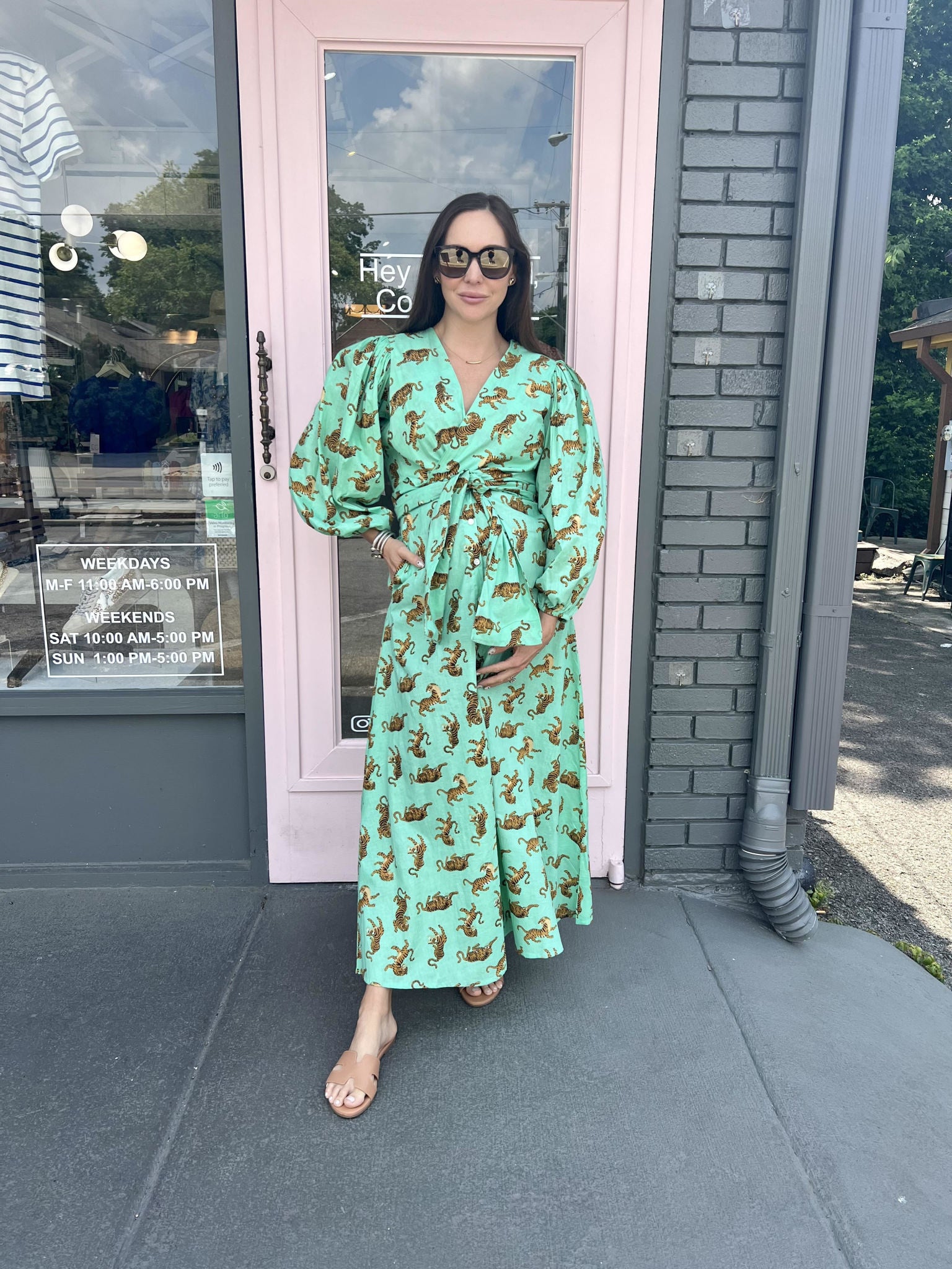 MONICA TIGER MAXI DRESS