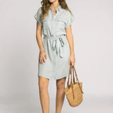 OAKLEE STRIPE SHIRT DRESS
