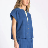 NOVALIE GAUZE TOP