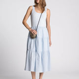 SOLENNE SMOCKED MIDI