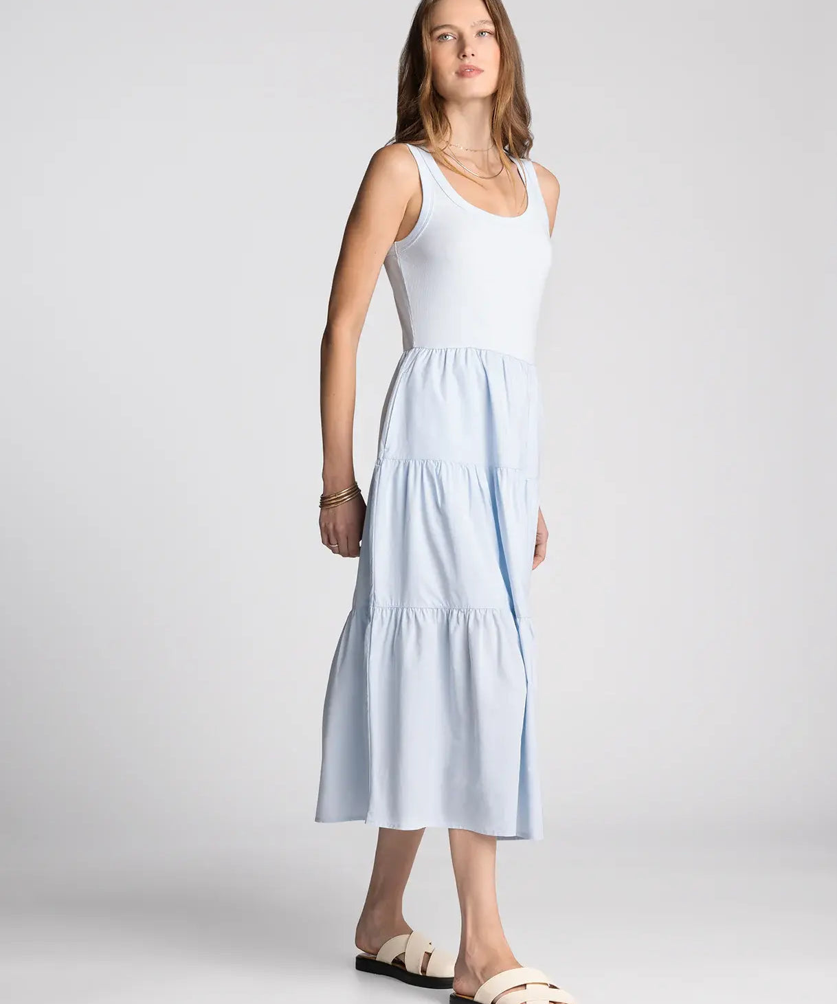 SOLENNE SMOCKED MIDI