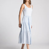 SOLENNE SMOCKED MIDI