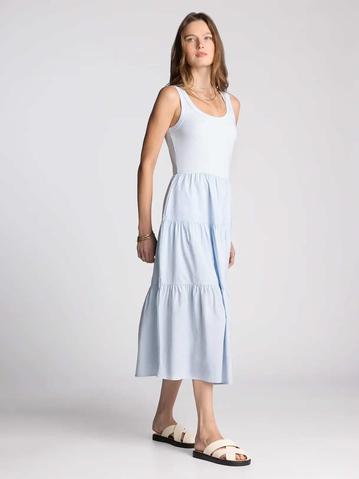 SOLENNE SMOCKED MIDI