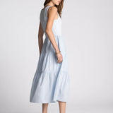 SOLENNE SMOCKED MIDI