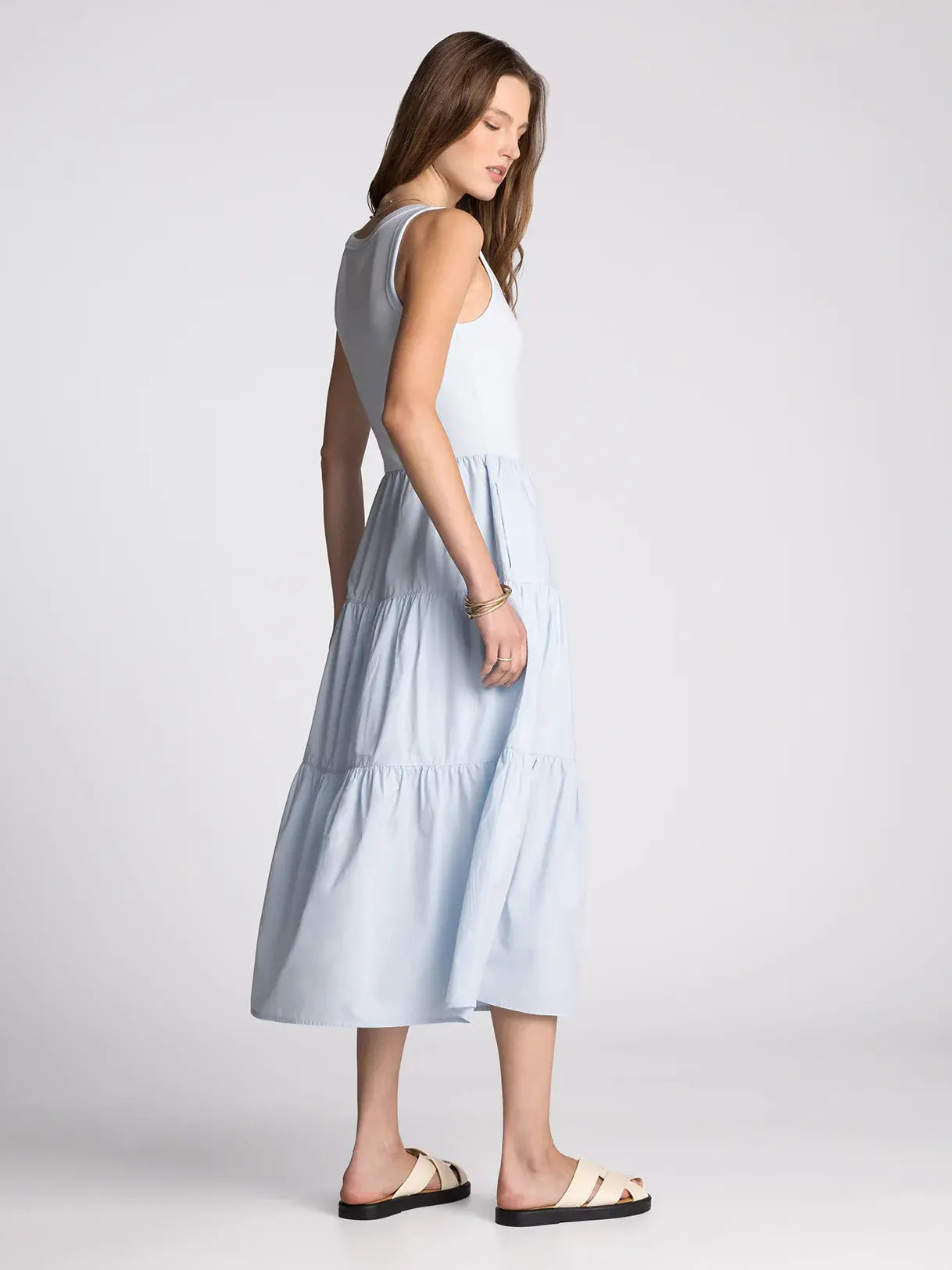 SOLENNE SMOCKED MIDI
