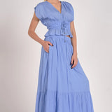 ELASTIC WAIST SKIRT AND TOP SET