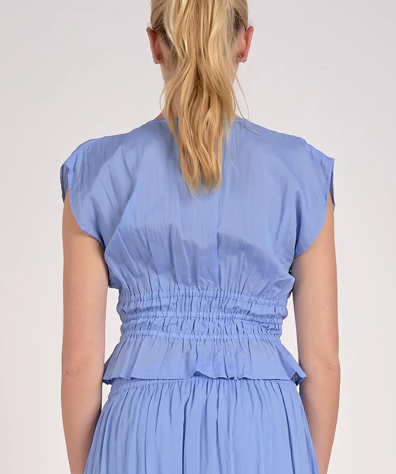 ELASTIC WAIST SKIRT AND TOP SET