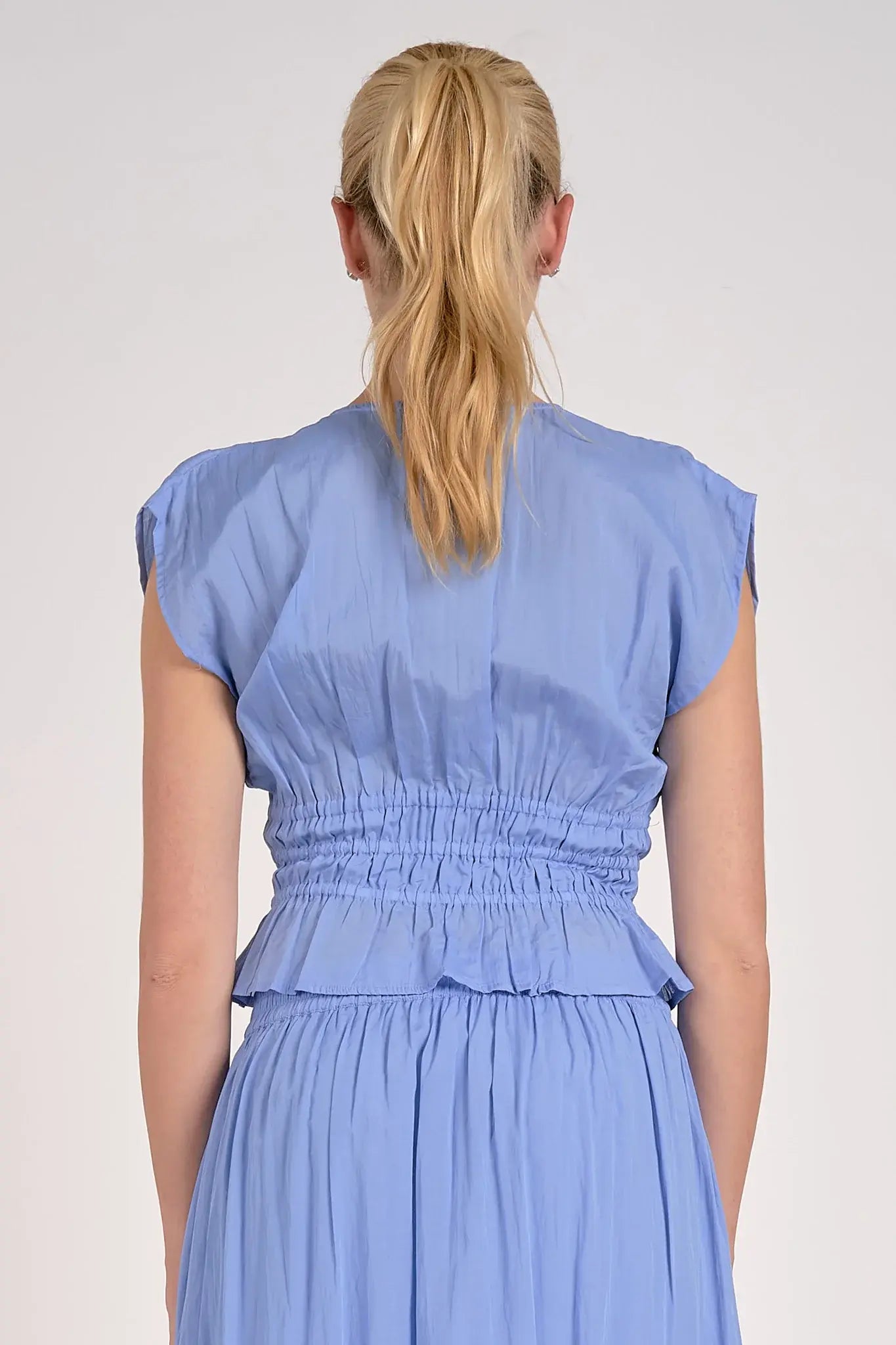 ELASTIC WAIST SKIRT AND TOP SET