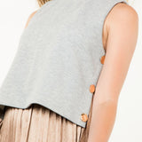 PLEATED SKIRT DRESS