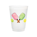6 PACK OF FROSTED CUPS - PICKLEBALL